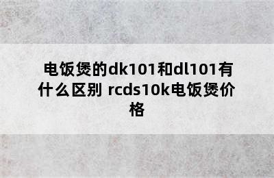 电饭煲的dk101和dl101有什么区别 rcds10k电饭煲价格